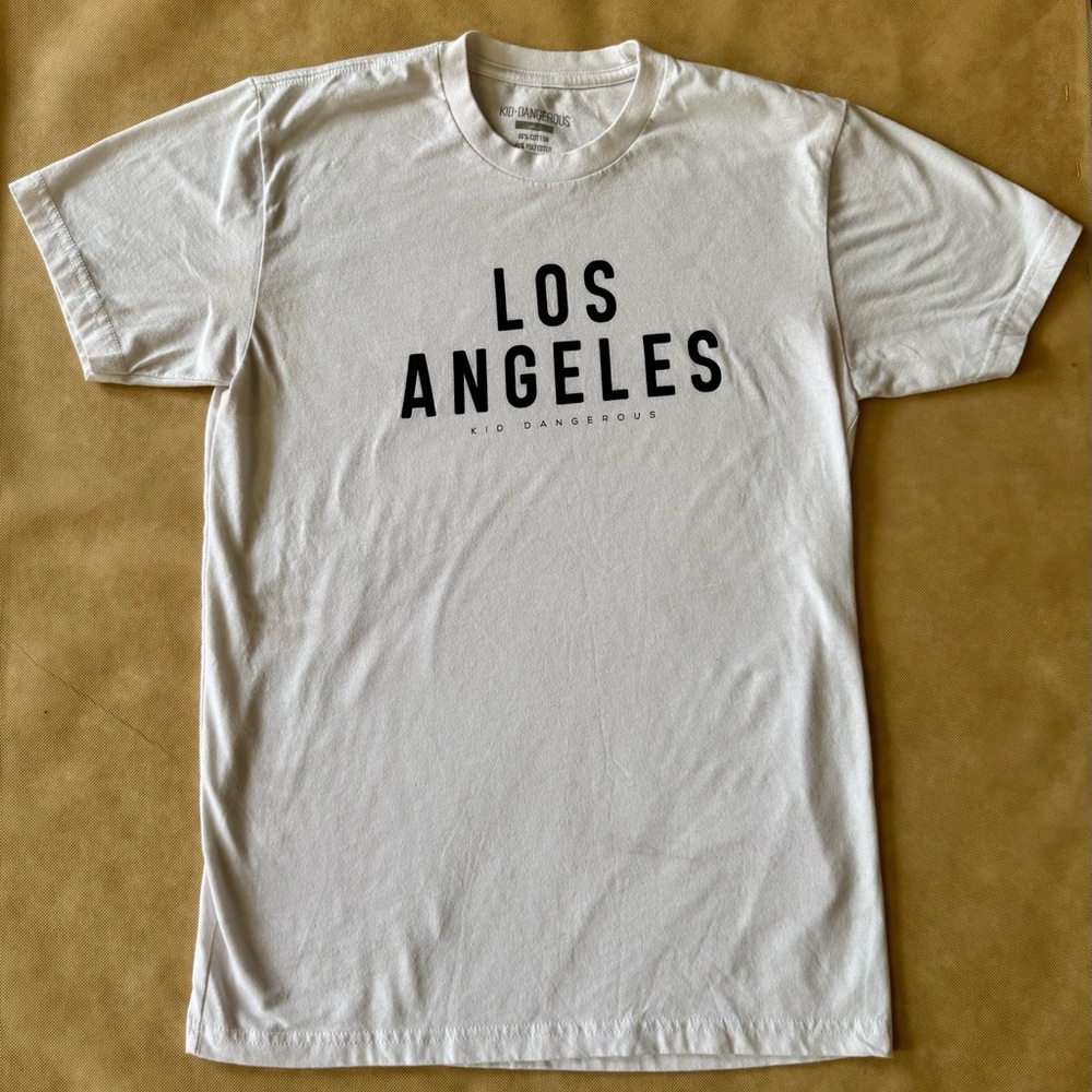 Kid Dangerous Los Angeles White T Shirt Small